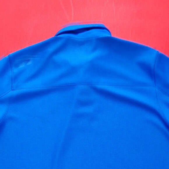 Reebok Play-Dry athletic polo shirt blue men's size M - Picture 4 of 8